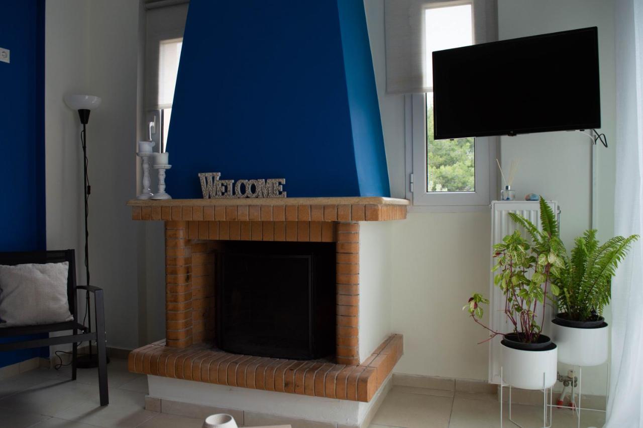 Apartamento Blue And White Schinias Exterior foto